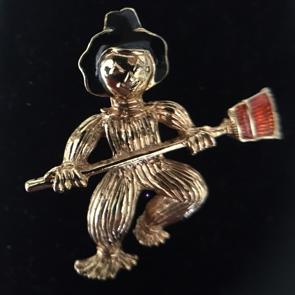 Jack-o’-lantern Scarecrow‎ Costume Jewelry Halloween brooch pin